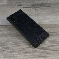 Ốp Lưng Ionecase Samsung Galaxy Note 10 plus Da đà điểu không gù Chống Sốc màu xanh đen