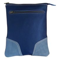 Túi đeo nam phối màu xanh biển xám 100% leather
