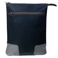 Túi đeo nam phối màu đen xam 100% leather