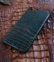 Ốp lưng IONE IPHONE 7 PLUS / 8 PLUS Bọc da cá sấu made in vietnam 100% leather màu nâu đất