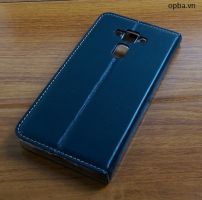 Bao Da IONE Asus Zenfone 3 5'2 Inch da bò màu xanh