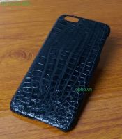 Ốp lưng IONE IPHONE 6/6S Bọc da cá sấu made in vietnam 100% leather màu đen 