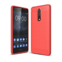 Ốp lưng Nokia 8 chống sốc dẻo màu đỏ