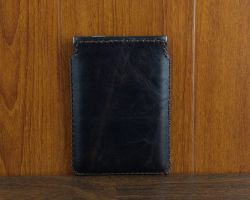 bao da rút vintage blackberry passport silver da bò màu nâu đất 