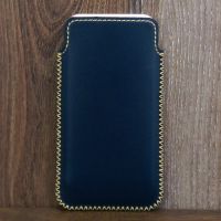 Bao Da Túi Rút B Phone 2018 Da Bò Màu Xanh Navy 