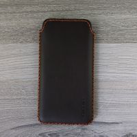 bao da rút B phone 2018 da sáp màu nâu đất   