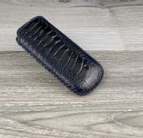 bao da túi rút nokia 6700 da đà điểu có gù màu xanh đen