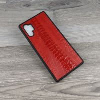 Ốp Lưng Ionecase Samsung Galaxy Note 10 plus Da đà điểu có gù Chống Sốc màu đỏ