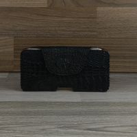 Bao Da Đeo Lưng Samsung Galaxy S22 ultra cá sấu Màu đen