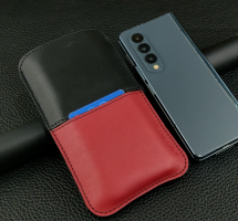 Bao da rút Samsung Z Fold có ngăn đựng thẻ,tiền da bò thật bền đẹp