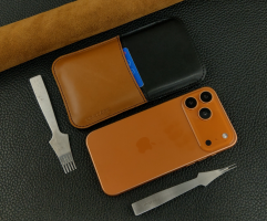 Bao da rút Iphone có ngăn đựng thẻ,tiền da bò thật bền đẹp sang trọng
